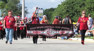 29th floats marching