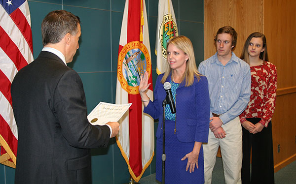 New District 6 Commissioner Melissa Mckinlay Takes Her Seat Town Crier Newspaper 6329