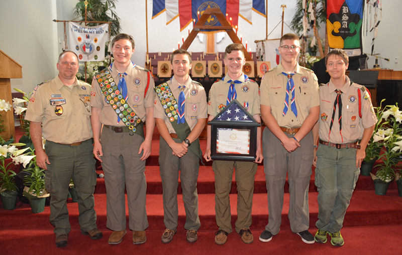 Justin Sterling Of Troop 125 Earns Eagle Scout Rank Town Crier Newspaper 5549