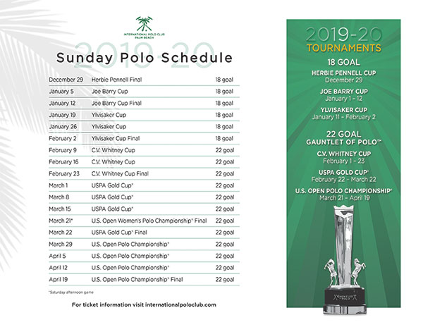 IPC Announces 2020 Polo Schedule - Town-Crier Newspaper