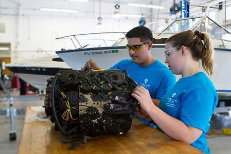 New PBSC Program To Meet Demand For Marine Service Technicians - Town